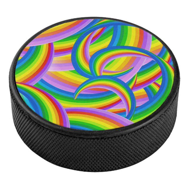 Farbenbogen Eishockey Puck (3/4)