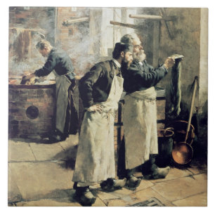 Färbende Werkstatt in den Gobelins, 19. Fliese