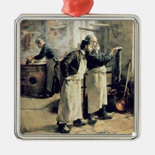 Färbende Werkstatt in den Gobelins, 19. Silbernes Ornament