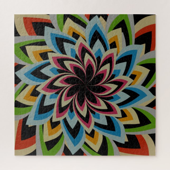 FARBENE SCHWIMMERBLUME PUZZLE (Vertikal)