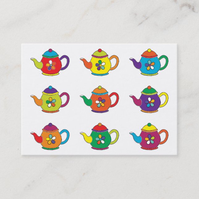 FARBENE TEAPOTS VISITENKARTE (Vorderseite)