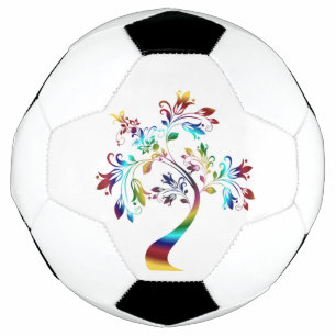 FARBENER BLUMENBAUM FUßBALL