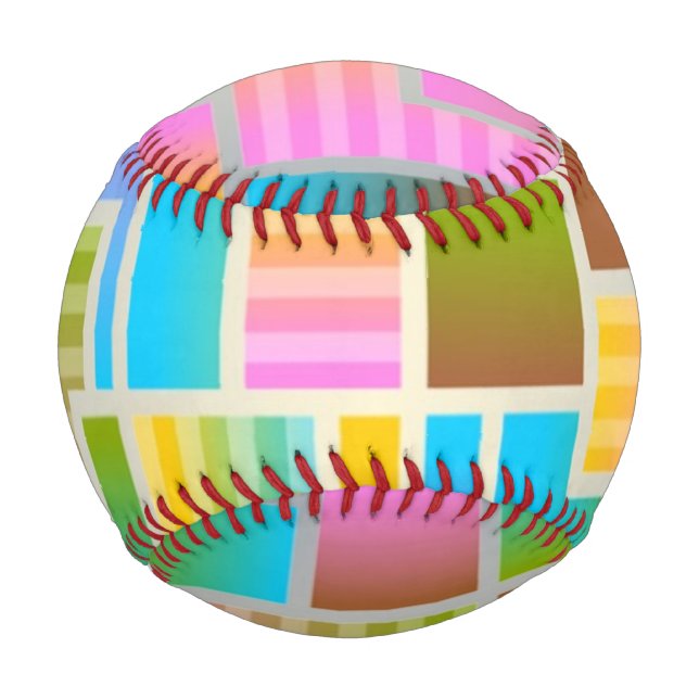 FARBENES ABSTRAKTES MUSTER BASEBALL (Vorderseite)