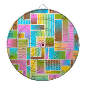 FARBENES ABSTRAKTES MUSTER DARTSCHEIBE