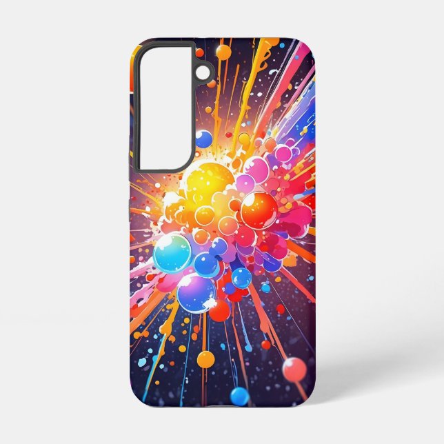 Farbenexplosion Samsung Galaxy Hülle (Rückseite)