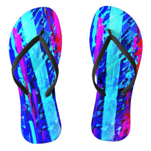 Farbenexplosionsmuster Flip Flops