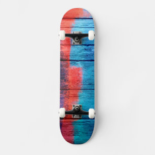 Farbenfarbenes Holz Abstrakt #10 Skateboard
