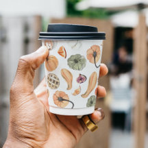 Farbenfarbenes Kürbismuster | Herbstwoben