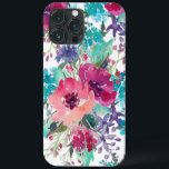 Farbenfarbenes Muster Case-Mate iPhone Hülle<br><div class="desc">Stilvoll und feminin präsentiert sich das beliebte Blumendesign mit Aquarellblüten in Pinks,  Purpur und Blues. Sie werden stolz sein,  Ihr Telefon mit diesem schönen,  lebendigen Fall zu zeigen!</div>