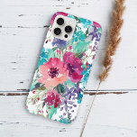 Farbenfarbenes Muster Case-Mate iPhone Hülle<br><div class="desc">Stilvoll und feminin präsentiert sich das beliebte Blumendesign mit Aquarellblüten in Pinks,  Purpur und Blues. Sie werden stolz sein,  Ihr Telefon mit diesem schönen,  lebendigen Fall zu zeigen!</div>