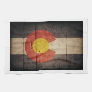 Farbenflagge aus Holz Handtuch