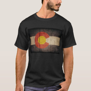 Farbenflagge aus Holz T-Shirt