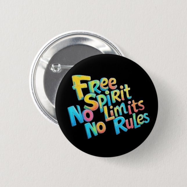 Farbenfreier Geist Button (Vorne & Hinten)