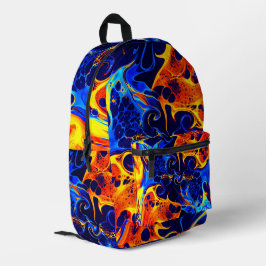 farbenfroh abstrakt bedruckter rucksack