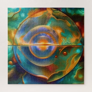 farbenfroh, anderweitig Abstrakt Puzzle