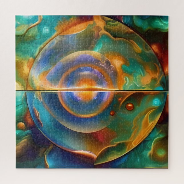 farbenfroh, anderweitig Abstrakt Puzzle (Vertikal)