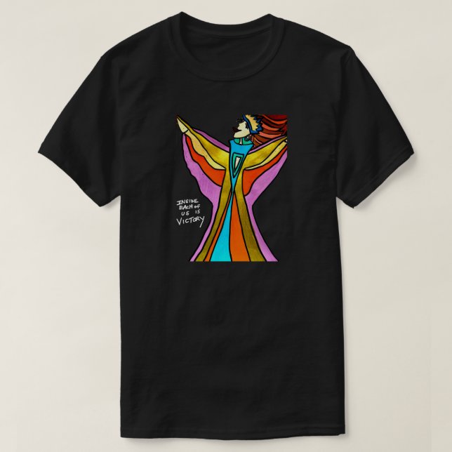 Farbenfroh, aufmerksam, Pop Art T Shirt! T-Shirt (Design vorne)
