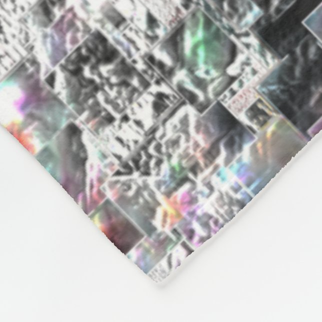 Farbenfroh aussehen wie quadratische dvd Ausschnit Fleecedecke (Ecke)