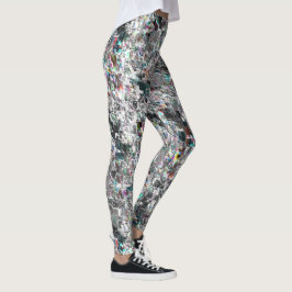 Farbenfroh aussehen wie quadratische dvd Ausschnit Leggings