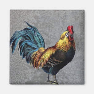 Farbenfroh Bantam Rooster Magnet