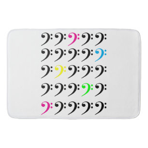 Farbenfroh Bass Clef Badematte