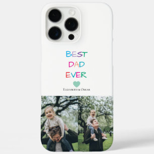 Farbenfroh "Bester Vater je" - Fun & Heartfelt iPhone 16 Pro Max Hülle