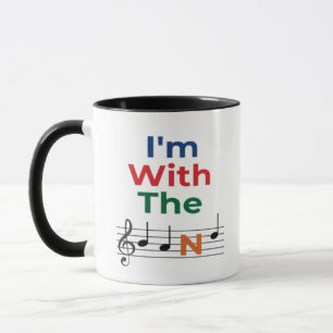 farbenfroh bin ich mit dem Band Musiknotens Music Tasse