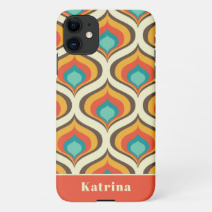 Farbenfroh Boho Chic Retro Ikat Muster iPhone 11 Hülle