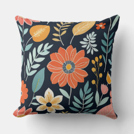 Farbenfroh Boho floral Kissen