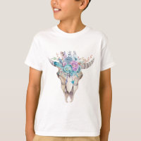 Farbenfroh Boho Floral Skull