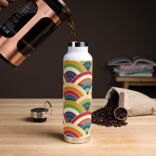Farbenfroh Boho Rainbow Trinkflasche
