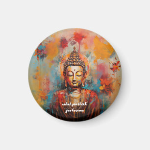 Farbenfroh Buddha Magnet