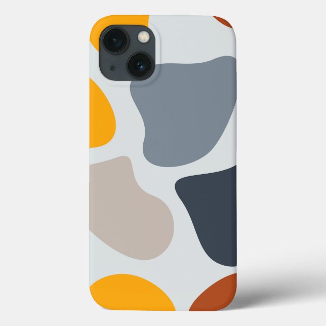 Farbenfroh, cool, trendig, modern, Bio geometrisch Case-Mate iPhone Hülle (Rückseite)