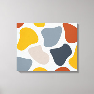 Farbenfroh, cool, trendig, modern, Bio geometrisch Leinwanddruck