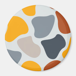 Farbenfroh, cool, trendig, modern, Bio geometrisch Magnet