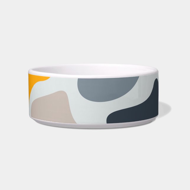 Farbenfroh, cool, trendig, modern, Bio geometrisch Napf (Vorderseite)
