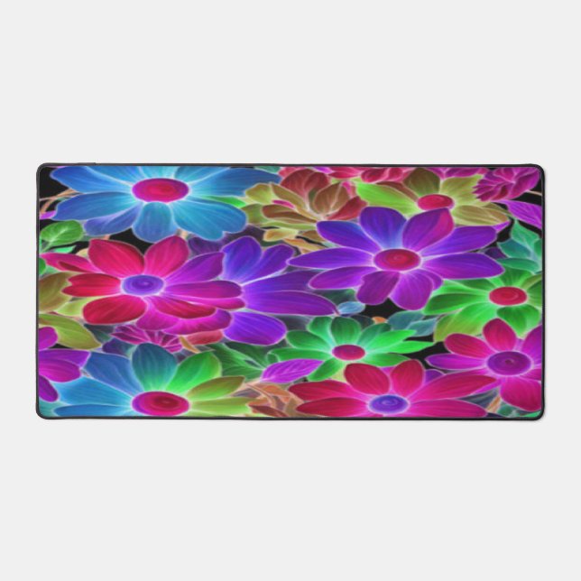 Farbenfroh Daisy Abstrakt - Schreibtisch matt Schreibtischunterlage (Vorderseite)