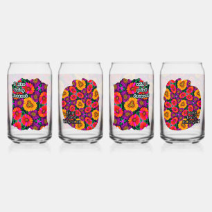 farbenfroh Daisy Bouquet Pattern Dosenglas