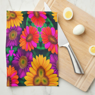 farbenfroh Daisy Bouquet Pattern Geschirrtuch