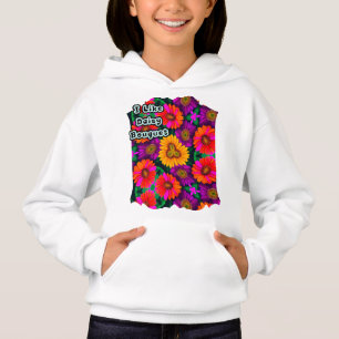 farbenfroh Daisy Bouquet Pattern Hoodie