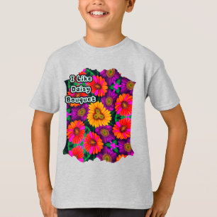 farbenfroh Daisy Bouquet Pattern T-Shirt