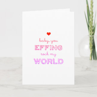 Farbenfroh, dass du den "Rock My World Valentine D Feiertagskarte