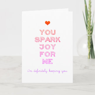 Farbenfroh du Spark Freude für mich Valentine Feiertagskarte