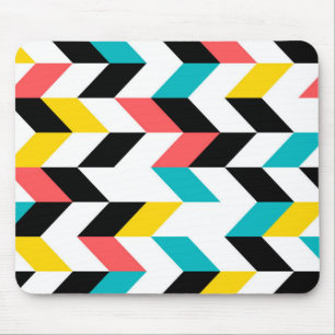 Farbenfroh, geometrisch, cool, einzigartig, trendi mousepad