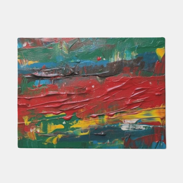 farbenfroh gestrichen fußmatte (Vorderseite)