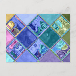 Farbenfroh hell einzigartig und individuell anpass postkarte