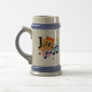 Farbenfroh Jazz Modernes Art Design Bierglas