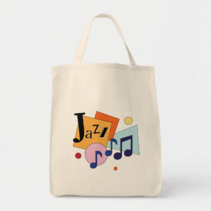 Farbenfroh Jazz Modernes Art Design Tragetasche