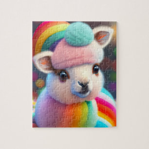 Farbenfroh Llama Puzzle