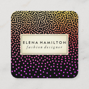 Farbenfroh Luxus-Muster Quadratische Visitenkarte